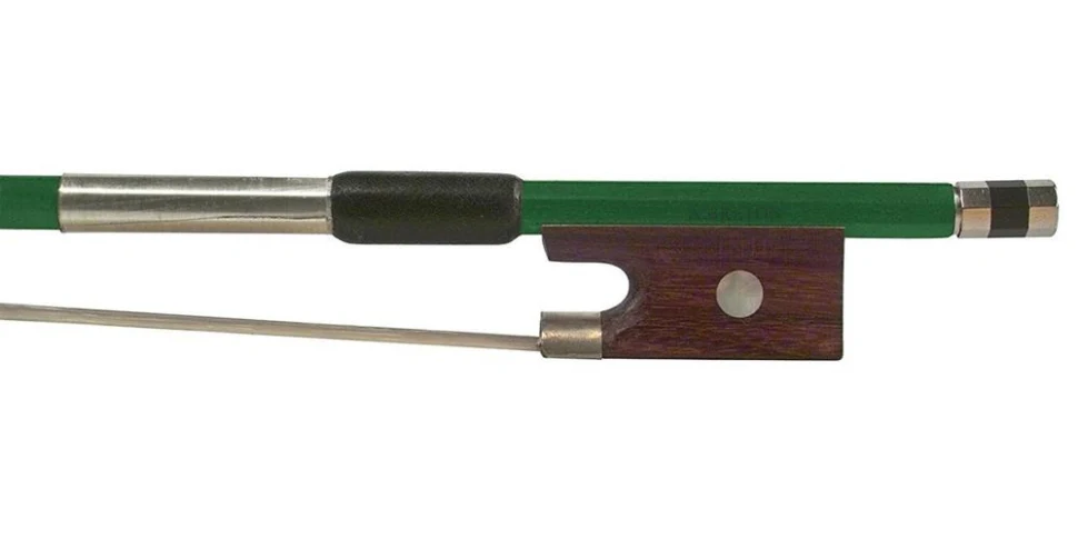 Saga Music Anton Breton AB-110GN Brazilwood Student Violin Bow 1/4 Green