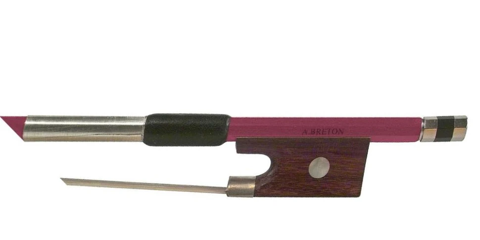 Saga Music Anton Breton AB-110RS Brazilwood Student Violin Bow 1/2 Rose