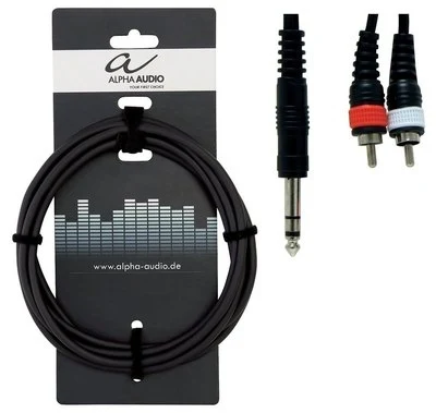 Alpha Audio Basic Line Audio Y-Cable Stereo Jack 6.3 мм - 2 RCA 1.5 м