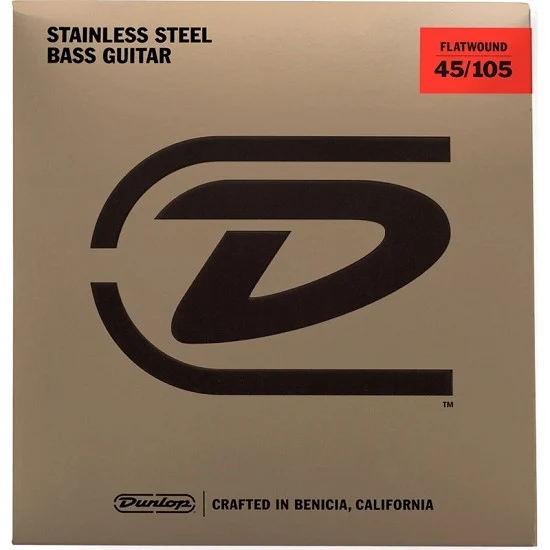 Dunlop DBFS Flatwound Steel Bass 45-105