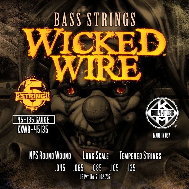 Kerly KXWB-45135 Wicked Wire Nickel Tempered 5 Strings