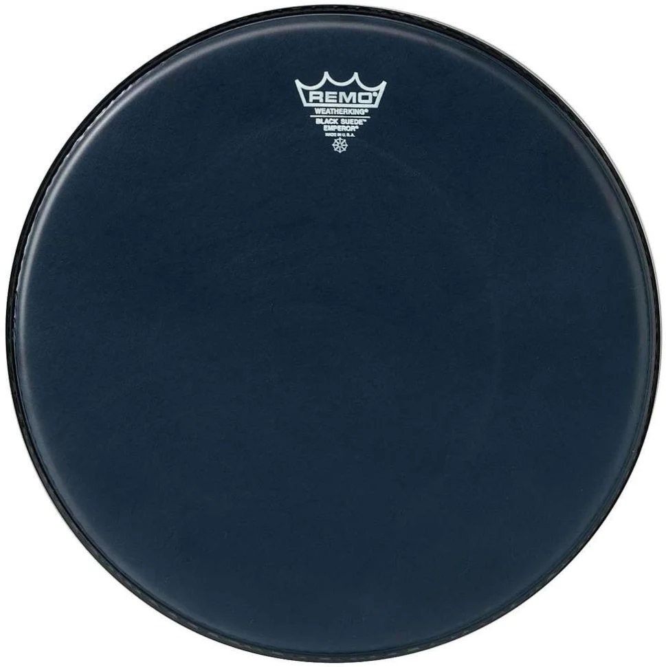 Remo BE-0814-ES Emperor Batter Black Suede 14"