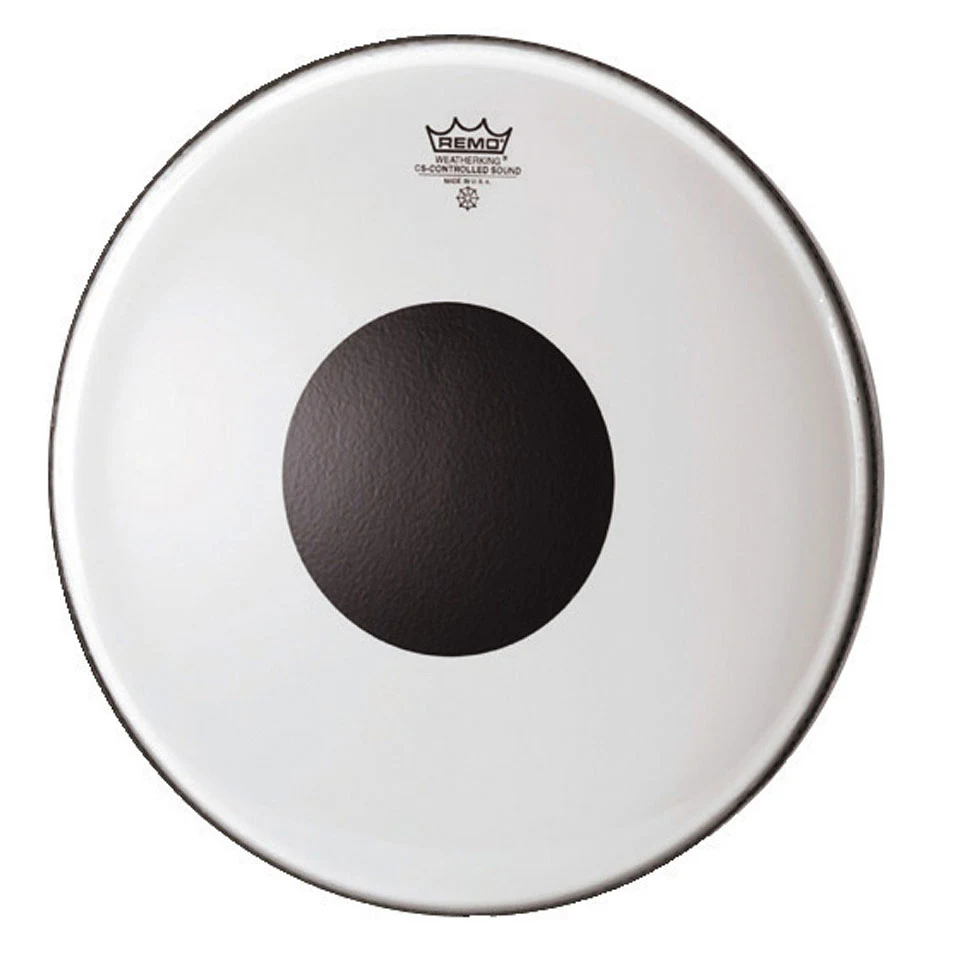 Remo CS-1324-10 Bass Controlled Sound Clear Black Dot On Top