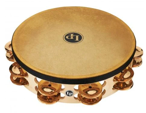 LP PRO 10" DOUBLE ROW HEADED TAMBOURINE LP384-BZ