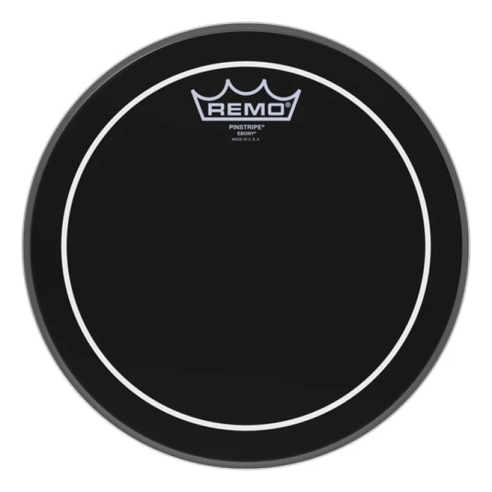 Remo ES-0610-PS Pinstripe Batter Ebony 10''