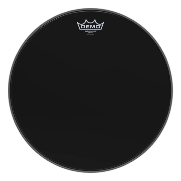 Remo ES-0015-00 Ambassador Ebony Batter 15"