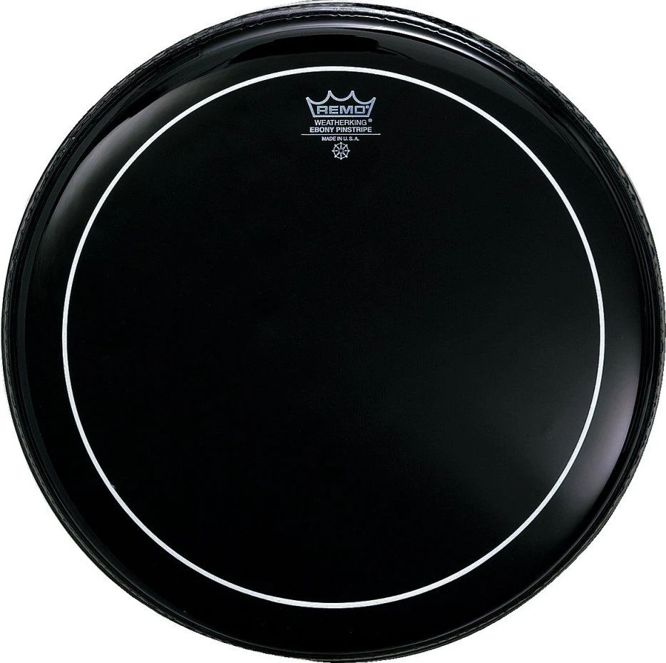 Remo ES-0612-PS Pinstripe Batter Ebony 12''