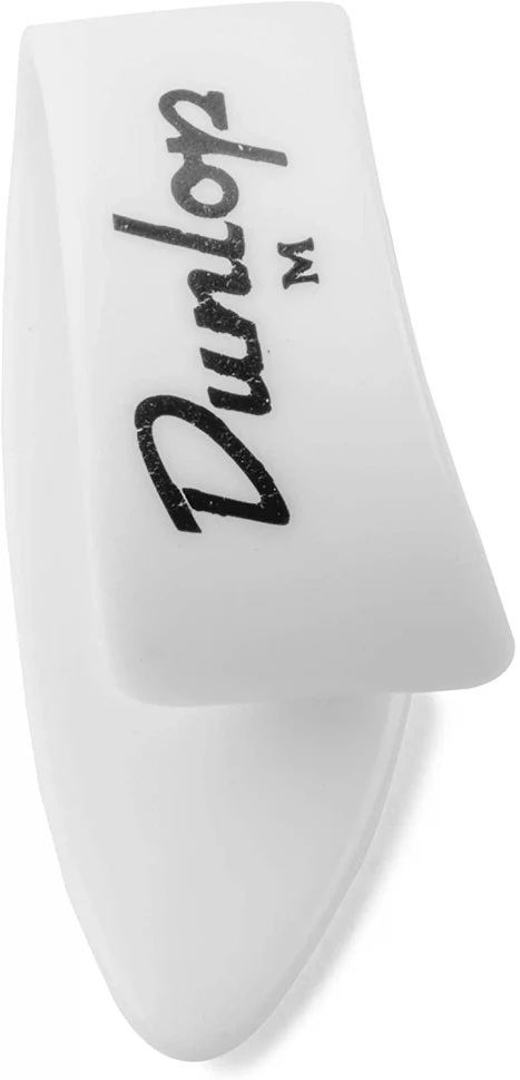 DUNLOP 9012R Thumbpicks White Plastic Medium Lefthanded
