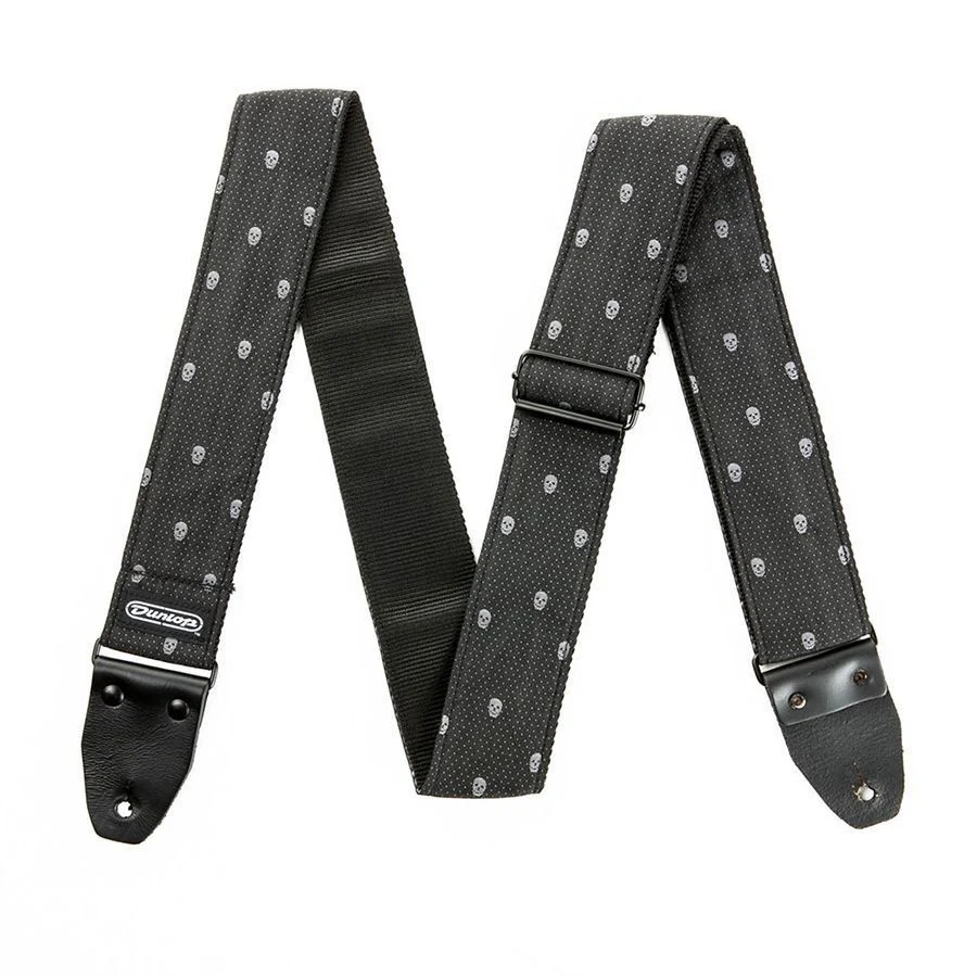 DUNLOP D67-07 Jacquard Strap Grey Skull