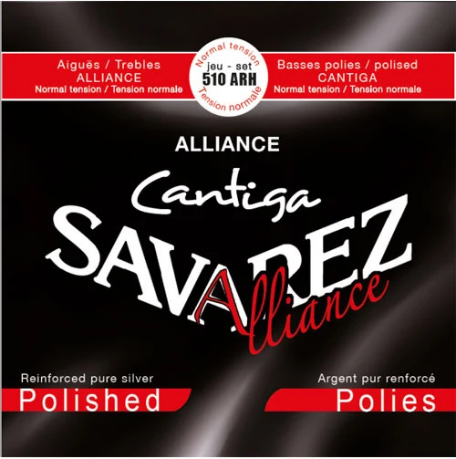 SAVAREZ 510ARH Alliance Cantiga Red Silver Polished Basses