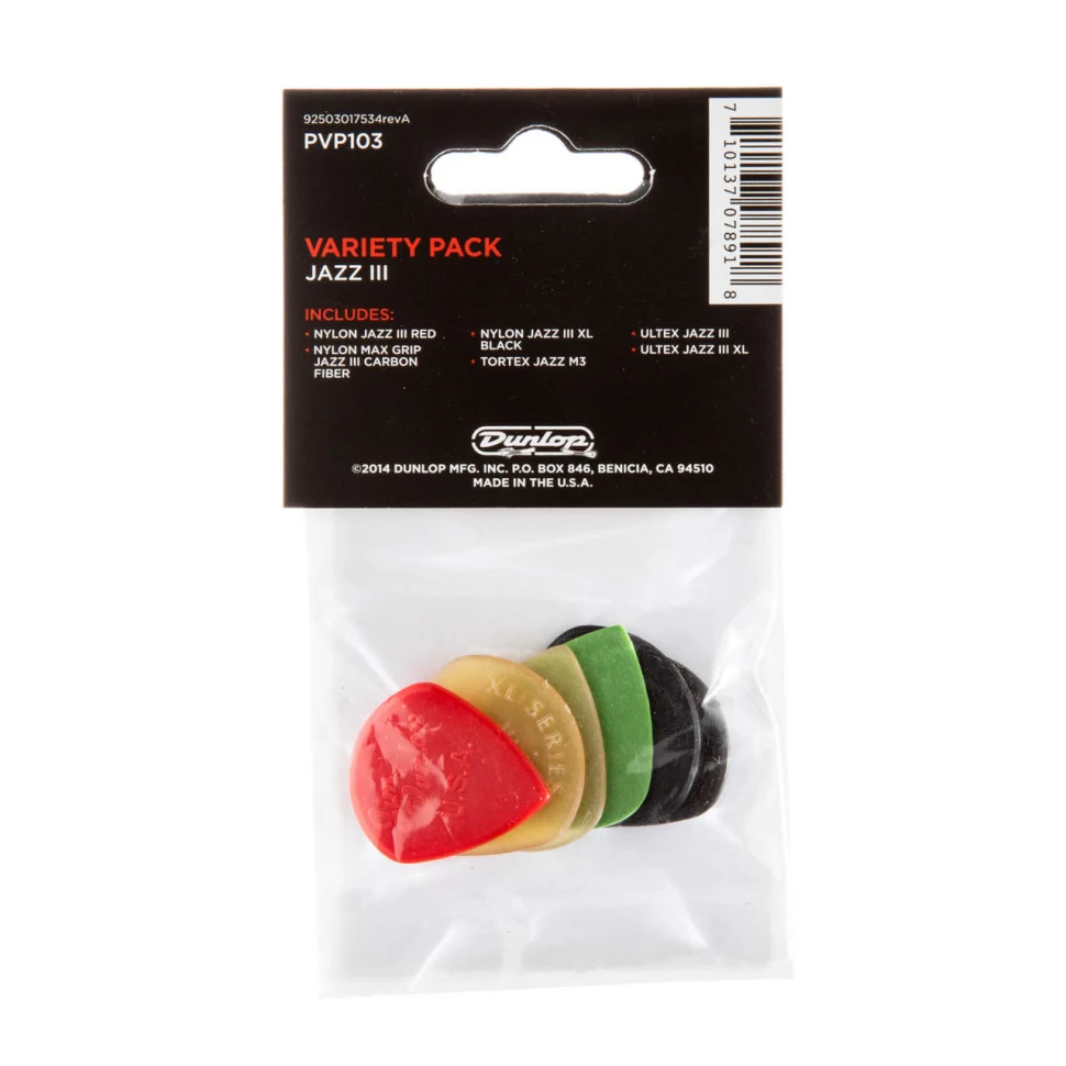 DUNLOP PVP103 Jazz III Variety Pack