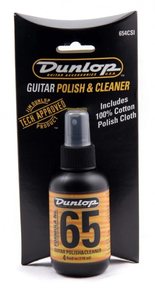 Dunlop 654C Formula 65 Polish & Cloth Combo