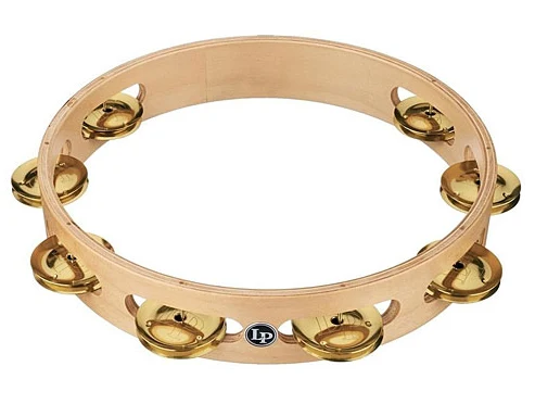 LATIN PERCUSSION TAMBOURINE PRO 10 IN DOUBLE ROW LP380B-BR