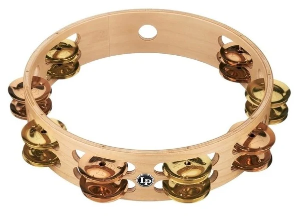 LATIN PERCUSSION TAMBOURINE PRO 10 IN DOUBLE ROW LP380B-BB