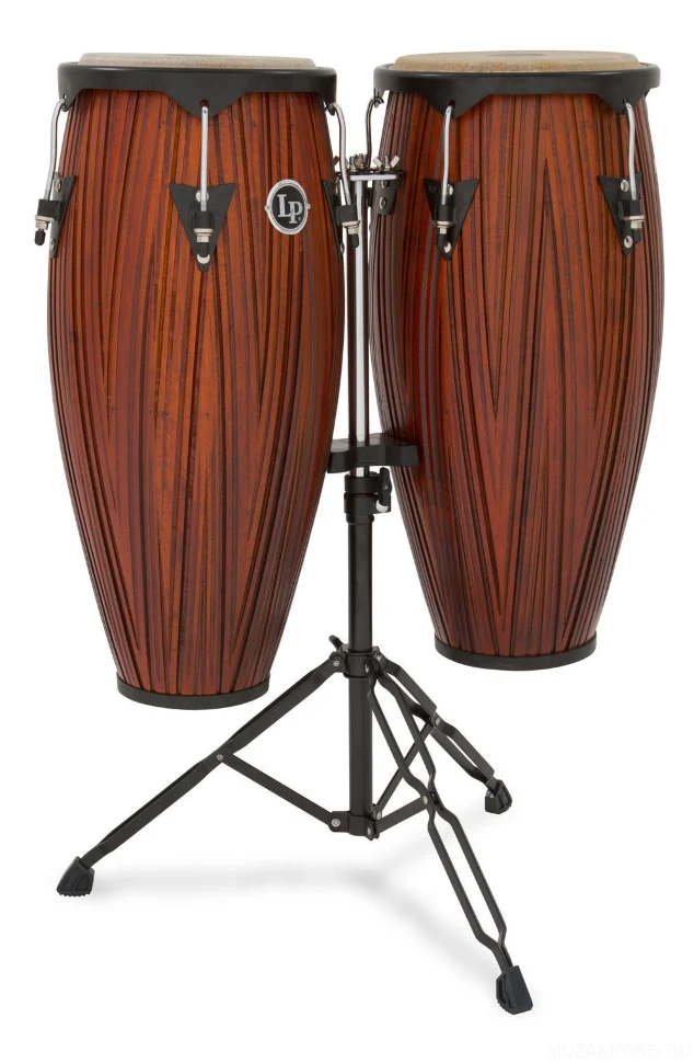 LP LP646NY-CMW City Series Conga Set w/Stand Carved