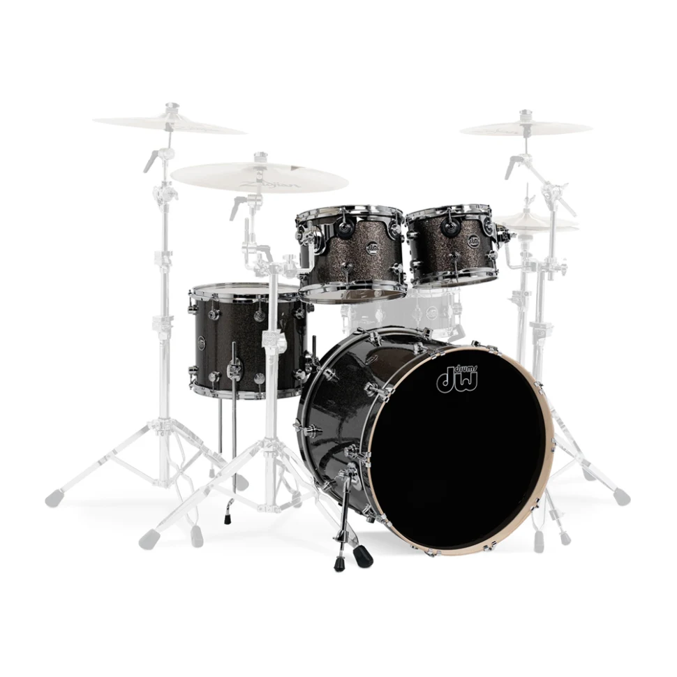 DRUM WORKSHOP SHELL SET PERFORMANCE FINISH PLY Pewter Sparkle