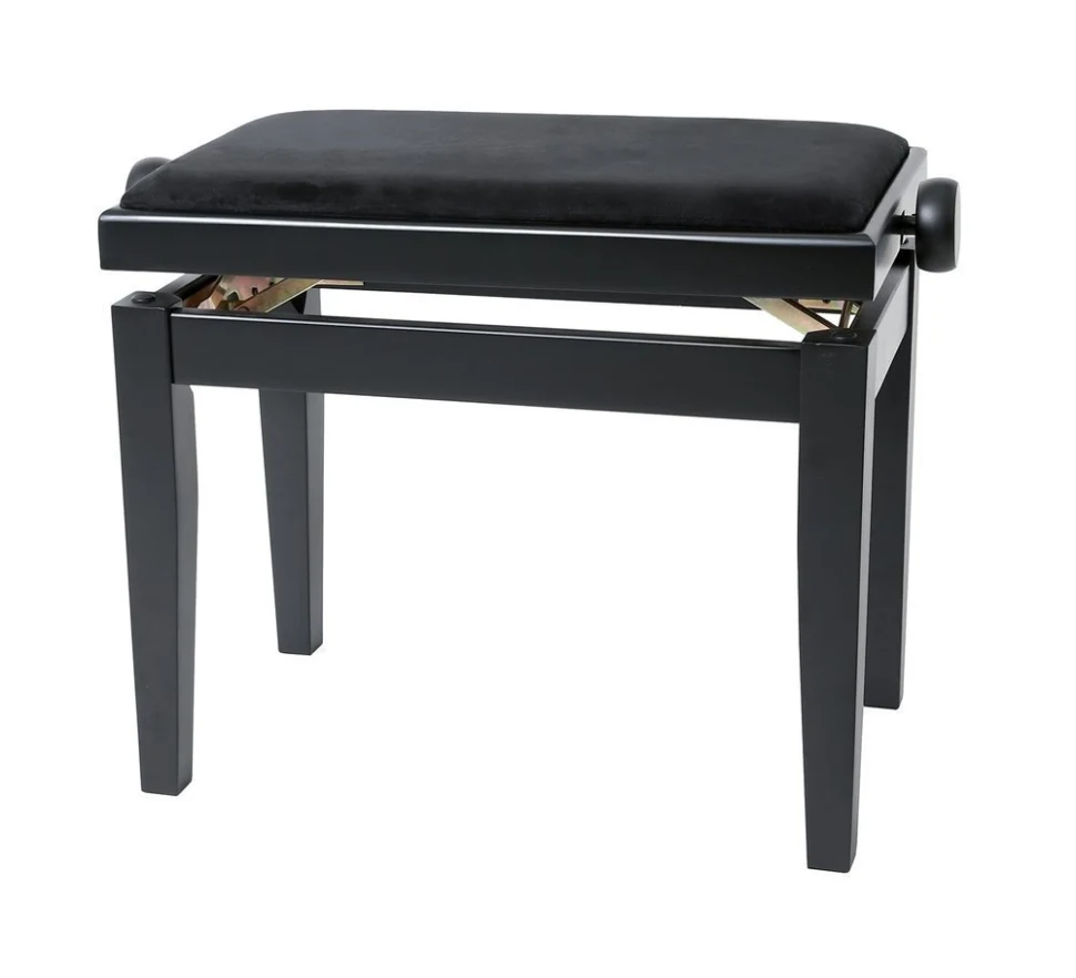 GEWA Piano Bench Deluxe Black Matt Seat Black