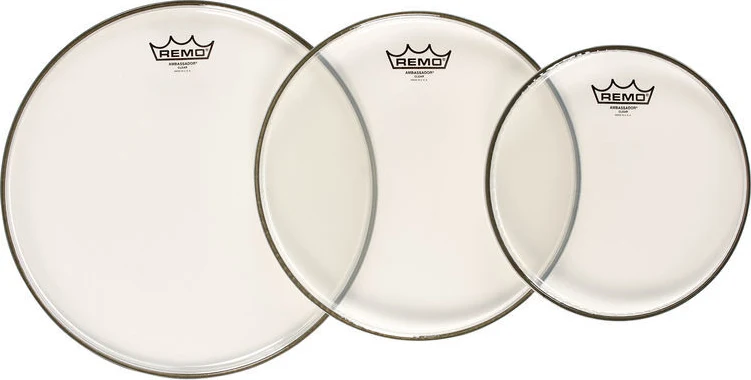 REMO PP-1182-BA набор пластиков Ambassador Clear 10", 12", 14"