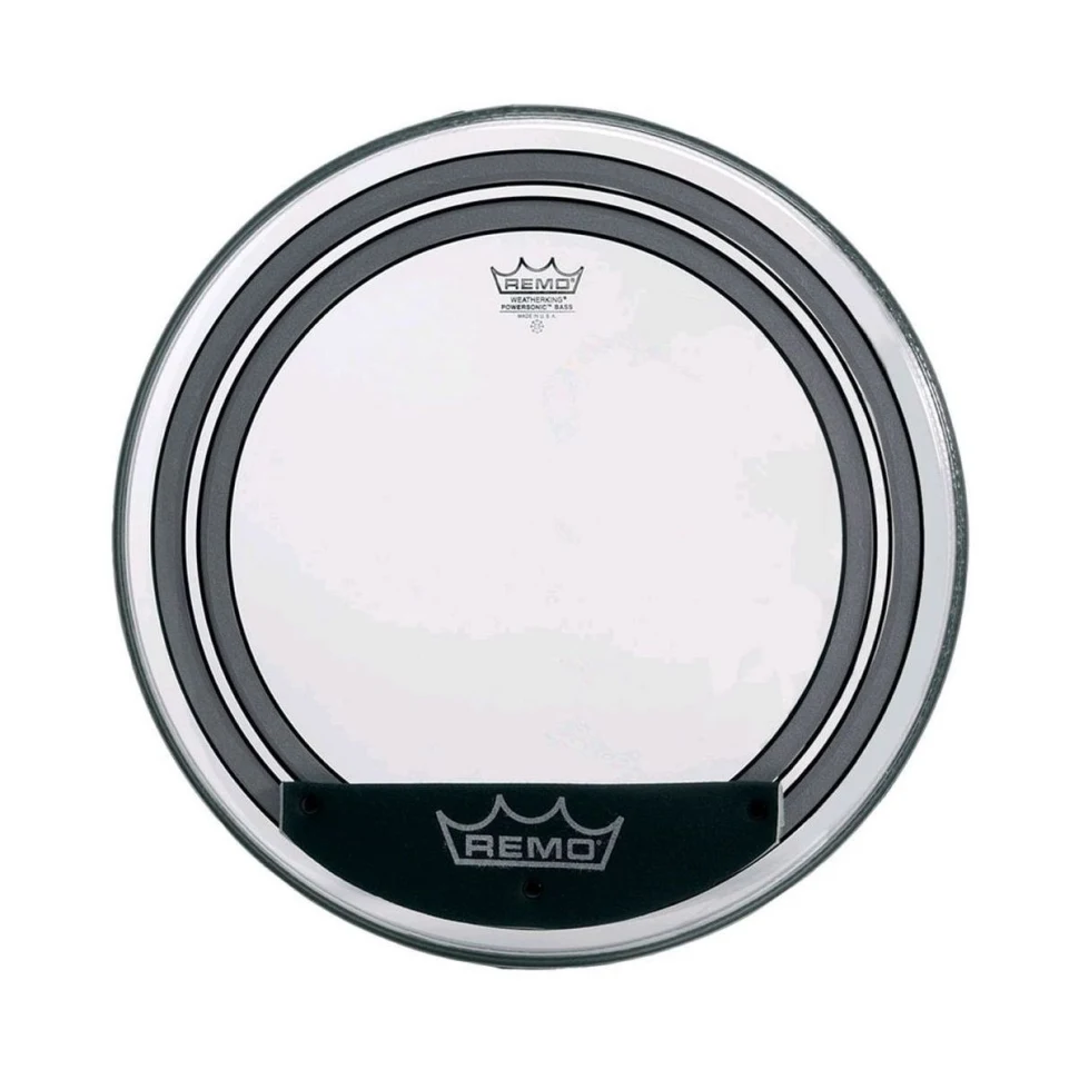 REMO PW-1322-00 Bass, Powersonic, Clear, 22"