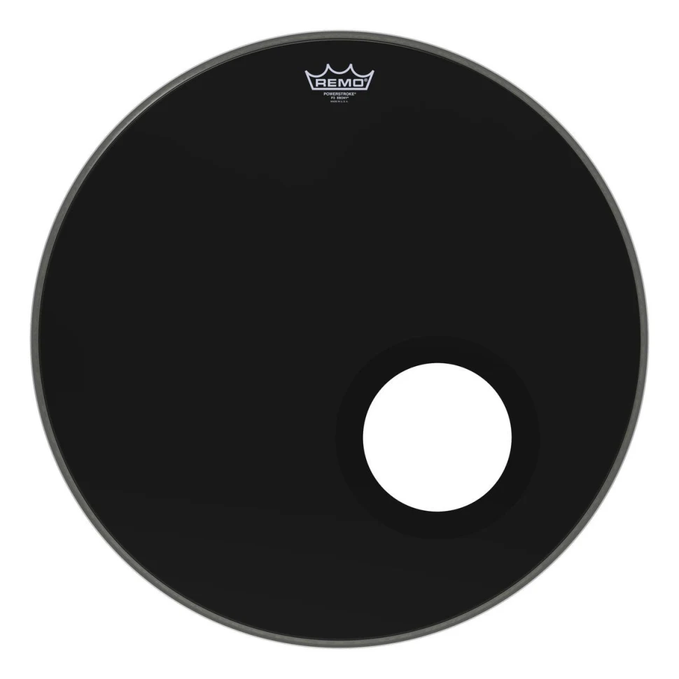 REMO P3-1022-ES-DM Drum head Powerstroke 3 Ebony bass drum 22"