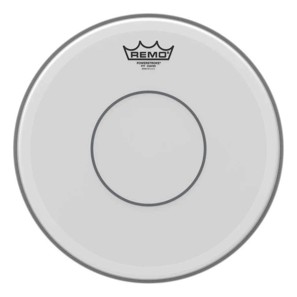 REMO P7-0113-C2 Batter, Powerstroke 77, Coated, Open Channel, Clear Dot 13"