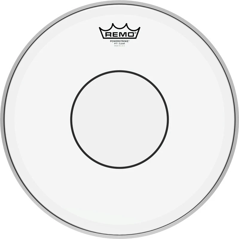REMO P7-0313-C2 Batter, Powerstroke 77, Clear, CRIMPLOCK Hoop, Clear Dot 13"