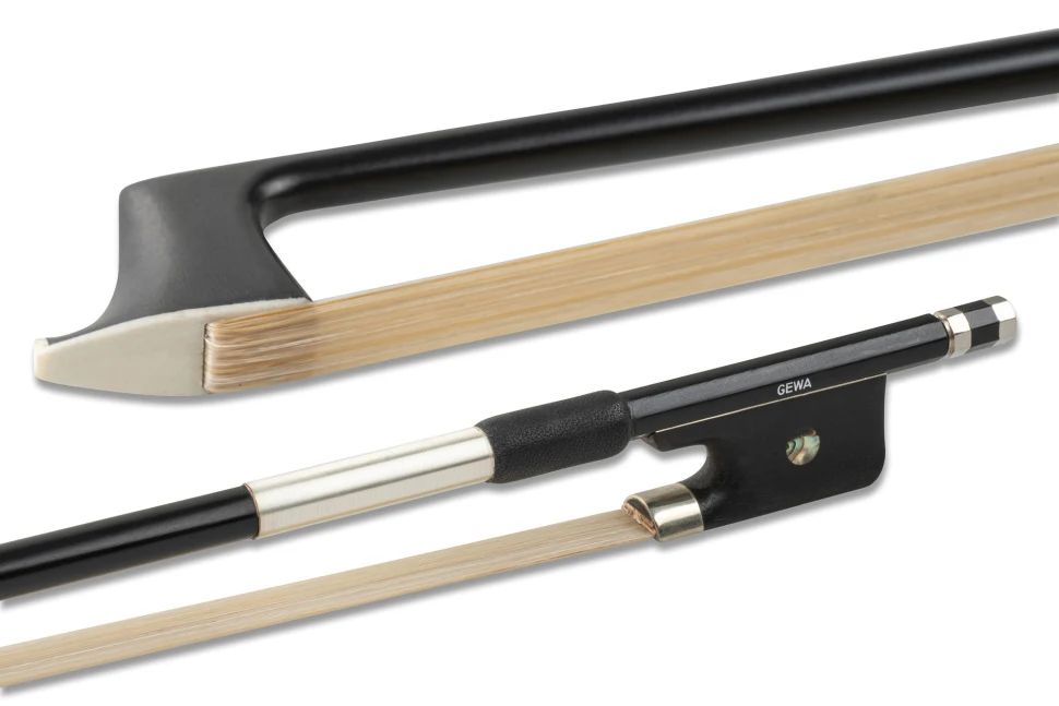 GEWA Carbon Viola Bow Round Stick Nickel Silver 