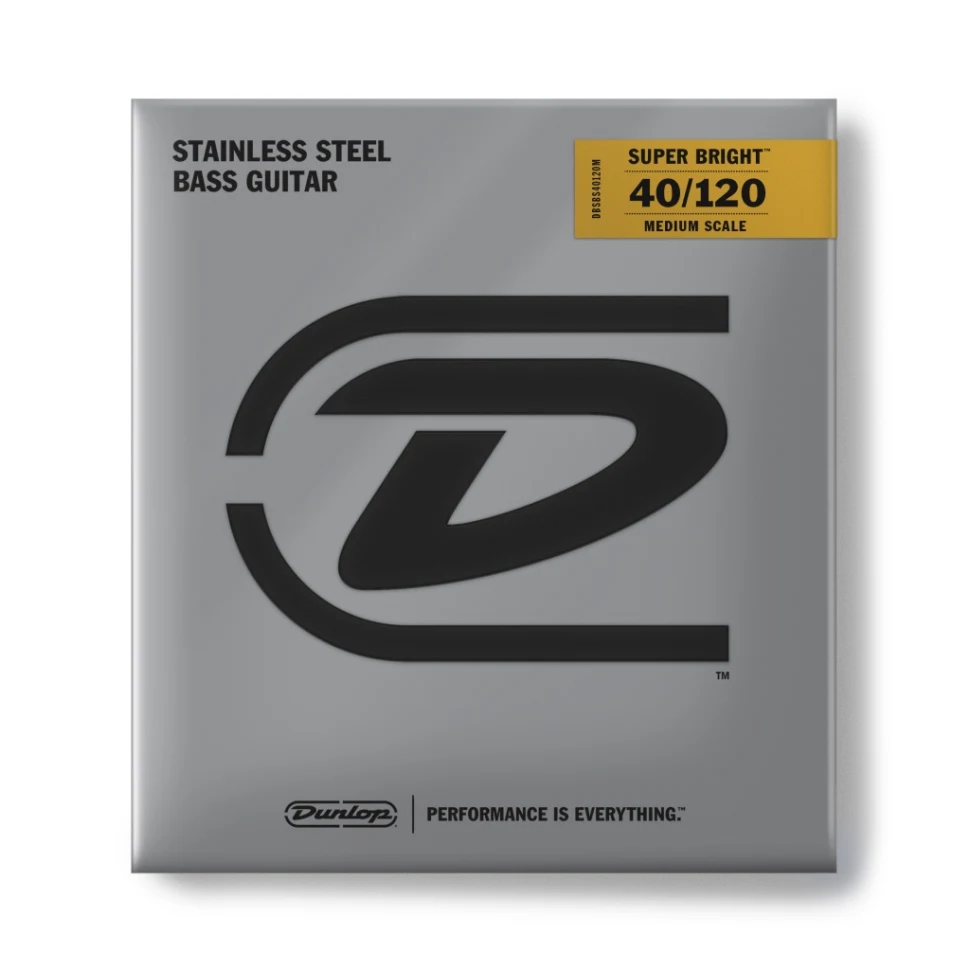 DUNLOP DBSBS40120M Super Bright Stainless Steel Medium Scale