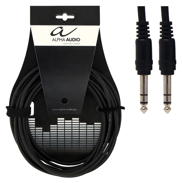 Alpha Audio Basic Line Instrumental Cable Stereo Jack/Jack 6.3 мм 0.9 м 6 шт.