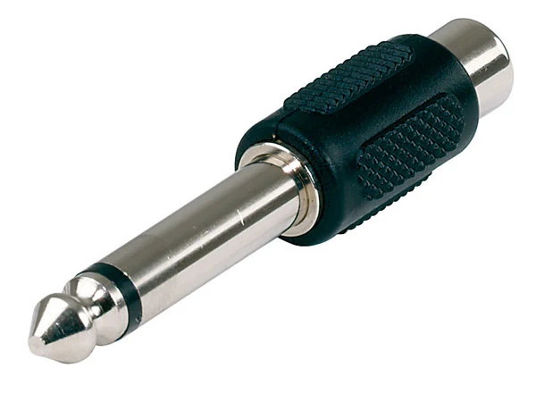 Alpha Audio Adapter RCA(f)/TS(m) переходник тюльпан - моноджек 6.3 мм