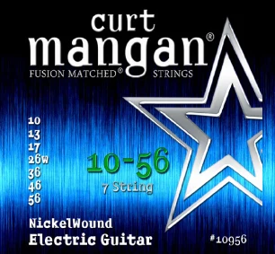 Curt Mangan Nickel Wound 7 String Set 10-56