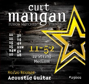 Curt Mangan 80/20 Bronze 12-String Medium Set 11-52