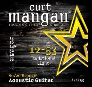 Curt Mangan 80/20 Bronze Traditional Light Set 12-53