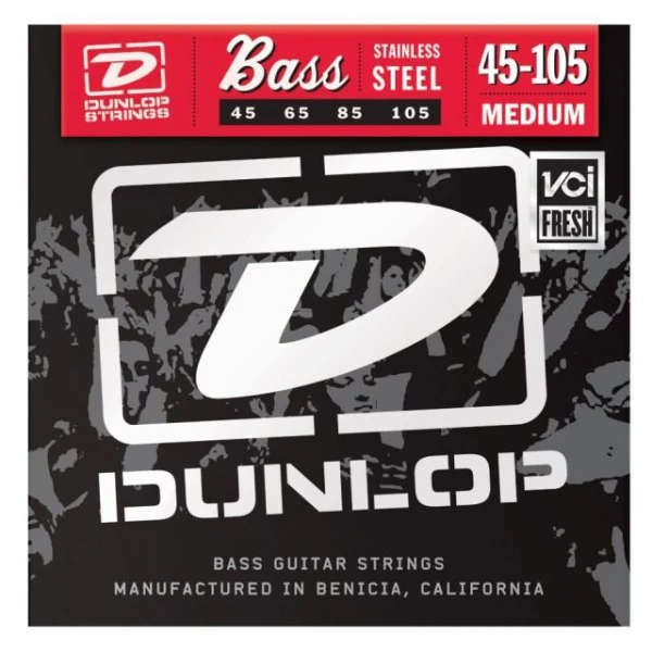 Dunlop DBS Stainless Steel Bass Medium 45-105