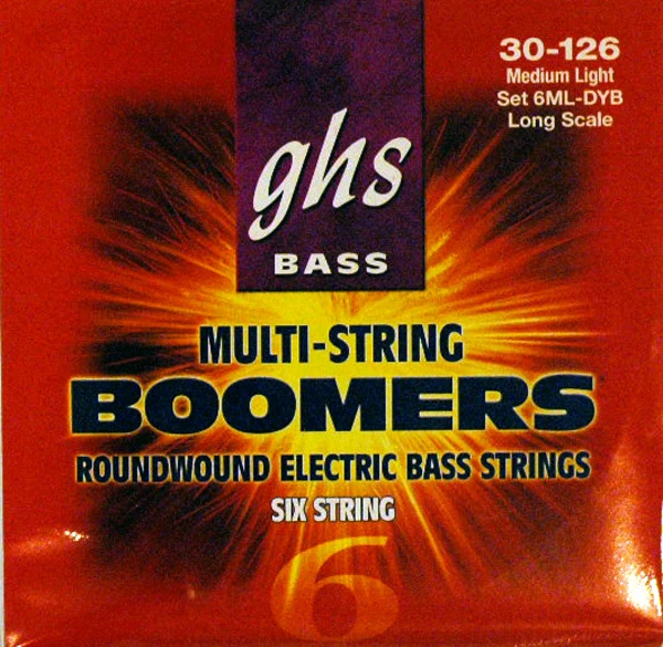 GHS 6ML-DYB 6-String Bass Boomers Medium Light 30-126