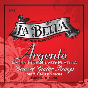 La Bella SM Argento Silver Plating Medium Tension