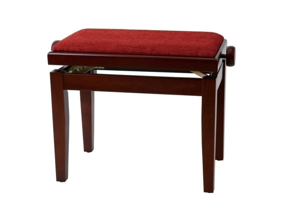 GEWA Piano Bench Deluxe Mahogany Matt Dark Red Seat