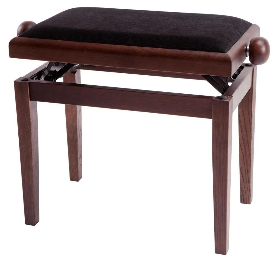 GEWA Piano Bench Deluxe Walnut Matt Black Cover