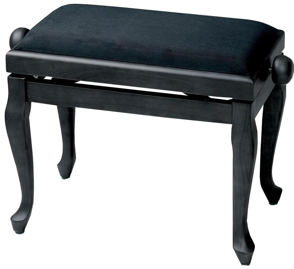 GEWA Piano Bench Deluxe Classic Black Matt Black Cover