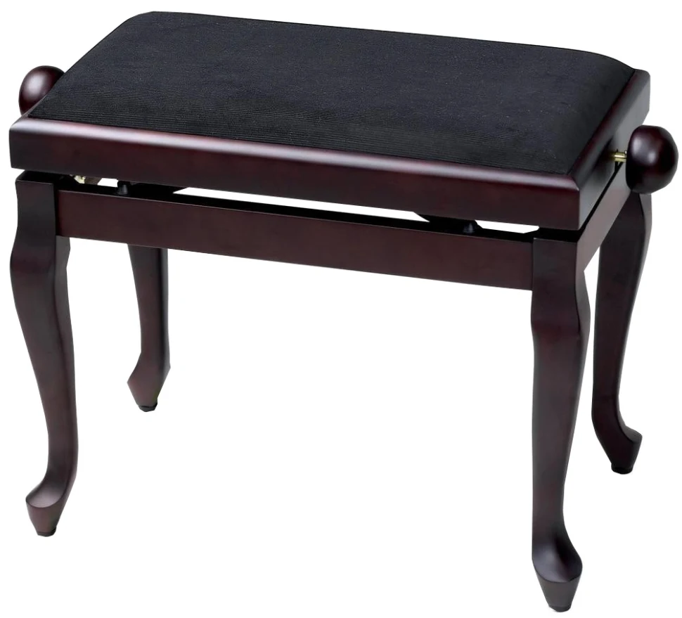 GEWA Piano Bench Deluxe Classic Rosewood Matt Black Cover