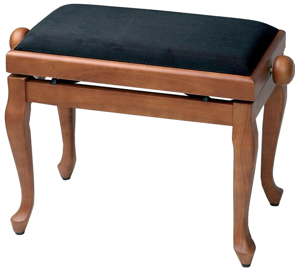 GEWA Piano Bench Deluxe Classic Cherry Matt Black Cover
