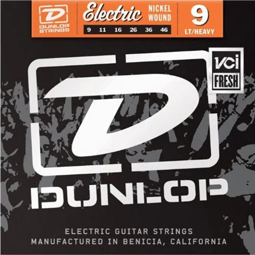 Dunlop DEN Nickel Plated Steel Light/Heavy 09-46