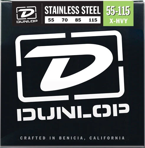 Dunlop DBS Stainless Steel Bass Extra Heavy 55-115