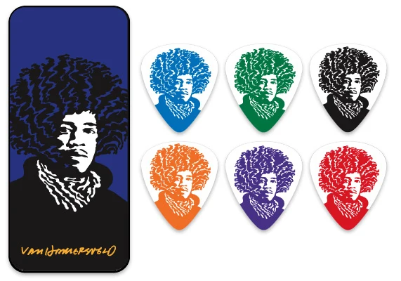 Dunlop JVHPT03M Van Hamersveld Jimi Pick Tin Med