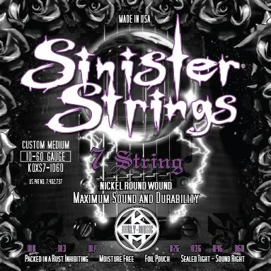 Kerly KQXS7-1060 Sinister 7 Strings Nickel Tempered