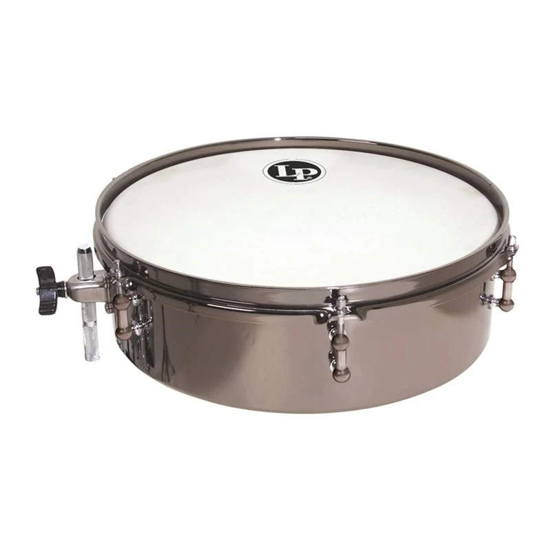 Latin Percussion LP812-BN Drum Set Black Nickel Timbale 12x4"