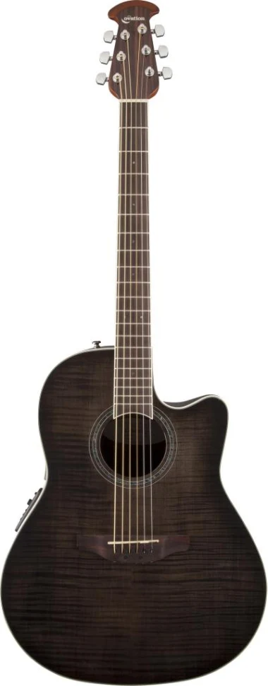 Ovation CS24P-TBBY Celebrity Standard Plus Mid Cutaway Trans Black Flame Maple