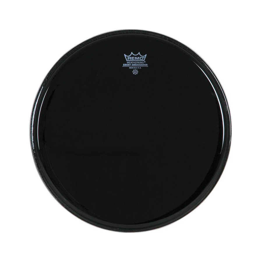 Remo ES-0010-00 Ambassador Batter Ebony 10"