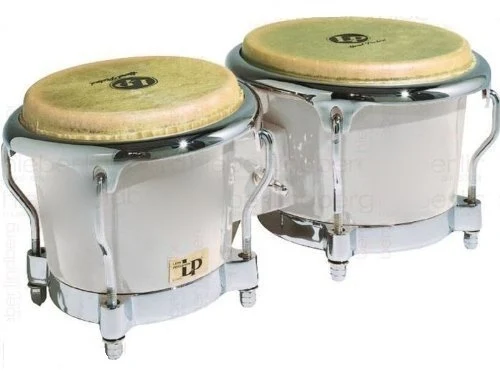 Latin Percussion LP200XF-WH Fiberglass Bongos