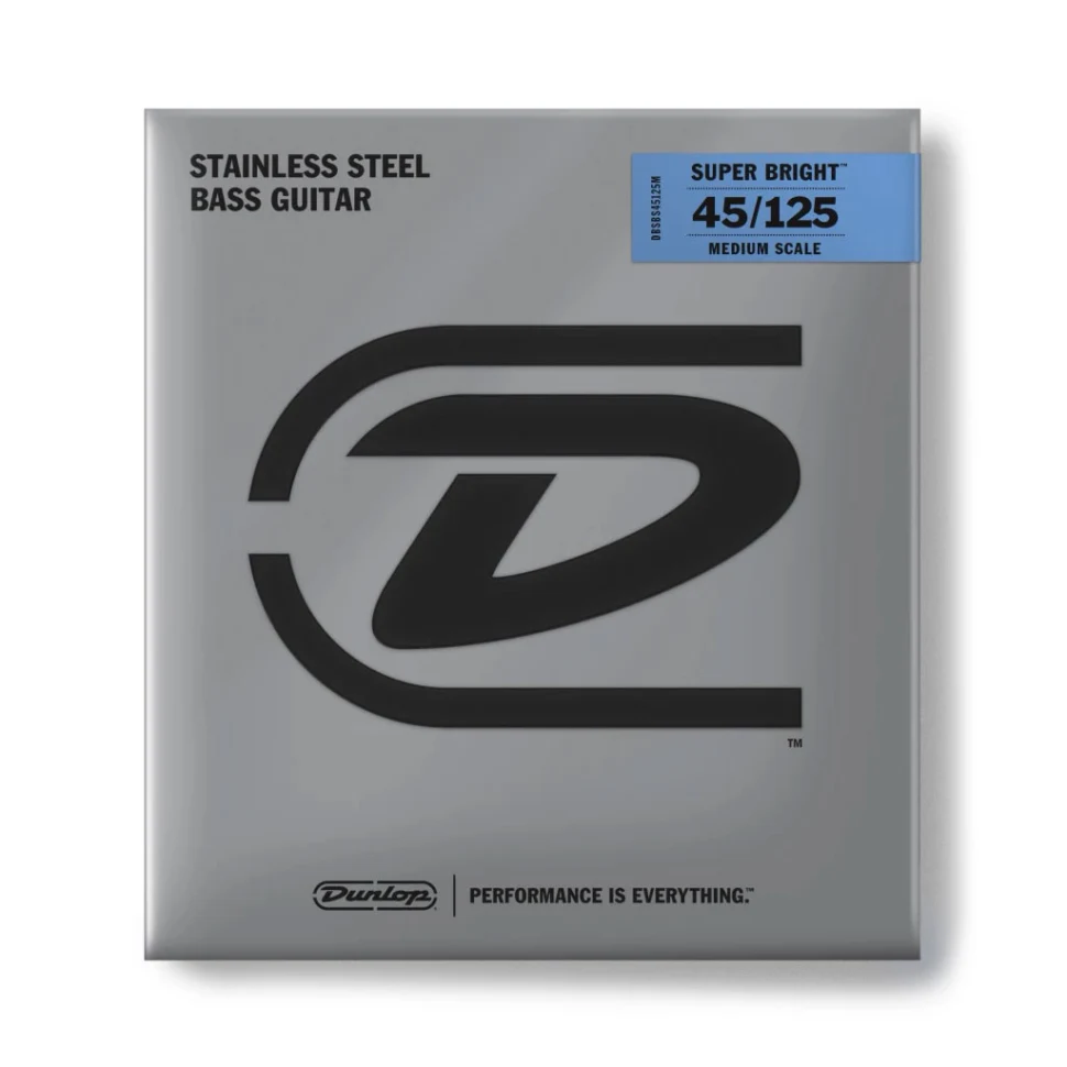 DUNLOP DBSBS45125M Super Bright Stainless Steel Medium Scale